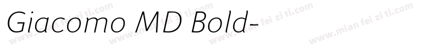 Giacomo MD Bold字体转换